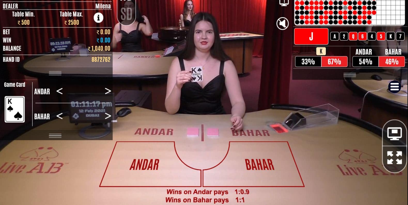 Fun88-Andar Bahar tricks