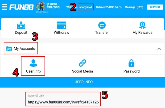 fun88-friend-referral-code-user-info
